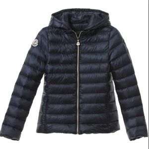 MONCLER GIRLS NAVY DOWN IRAIDA PUFFER JACKET